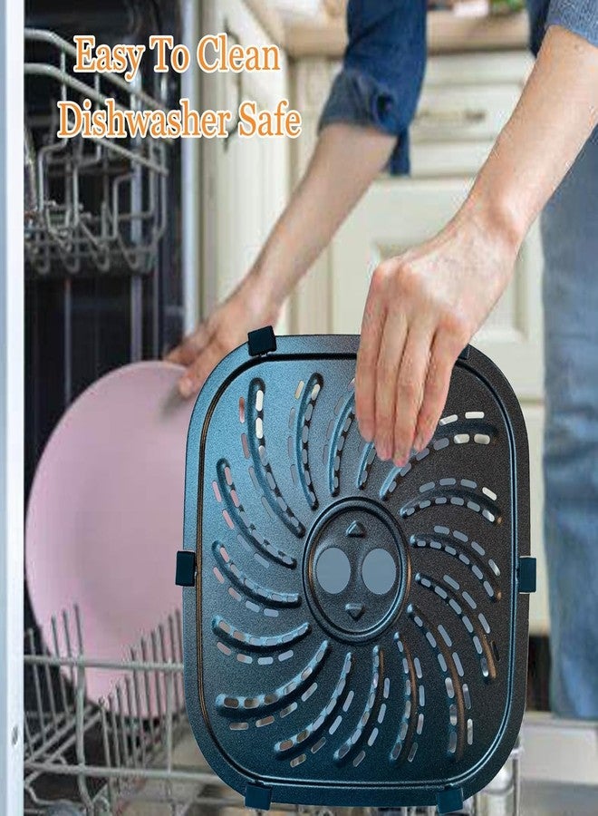 ALJ 4QT Air Fryer Grill Pan for PowerXL Vortex Pro Air Fryer 4QT, Upgraded Replacement Grill Plate Crisper Plate Tray Rack Grate Grid Shelf for 4 Quart PowerXL Air Fryers, Nonstick, Dishwasher Safe - Image 4